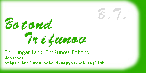 botond trifunov business card